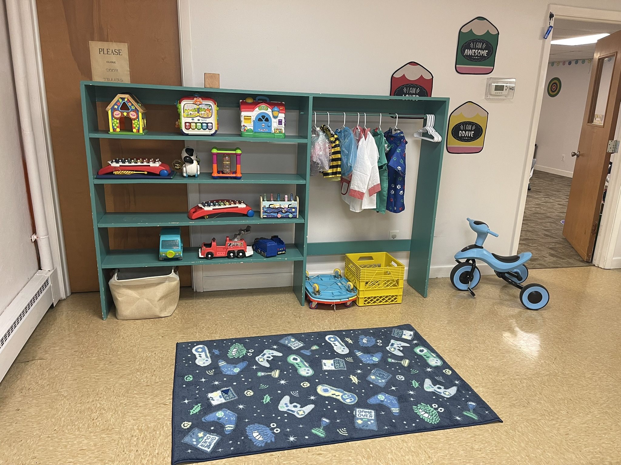 Classroom reading and play area
